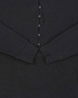 Nike Dri-Fit Heavyweight Button Down Long Sleeve Waffle T-Shirt - S