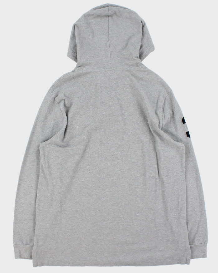 Vintage Polo Ralph Lauren Large Pony Long Sleeve Hooded Polo Shirt - XL