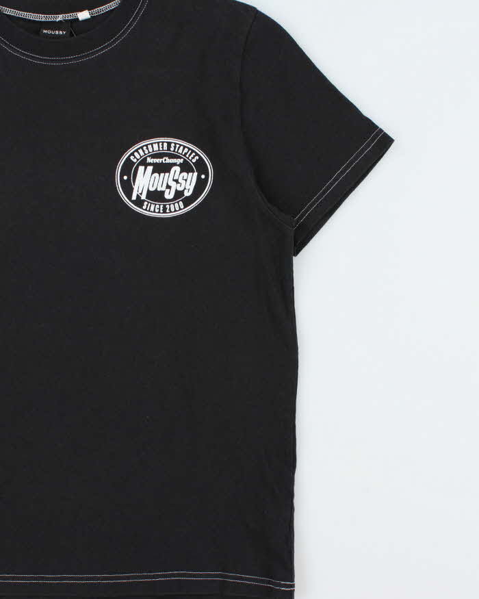 Vintage Moussy Contrast Stitch Crewneck T-Shirt - S