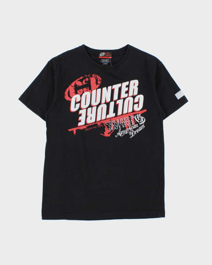 Vintage Y2K 00s Counter Culture Japan Heavyweight Crewneck T-Shirt - L