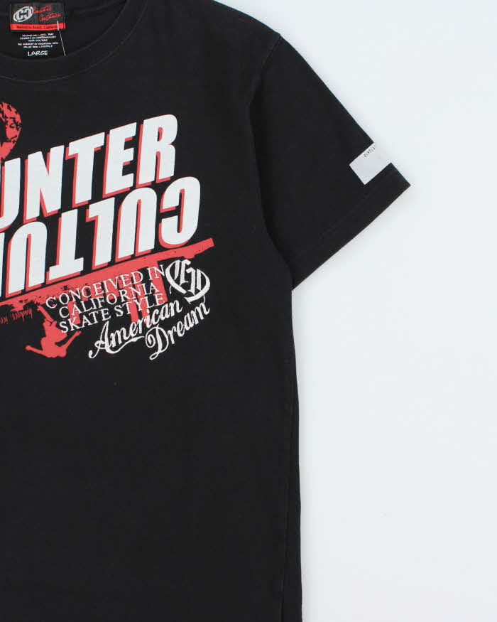 Vintage Y2K 00s Counter Culture Japan Heavyweight Crewneck T-Shirt - L