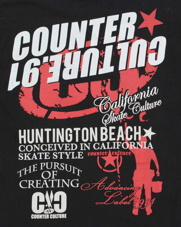 Vintage Y2K 00s Counter Culture Japan Heavyweight Crewneck T-Shirt - L
