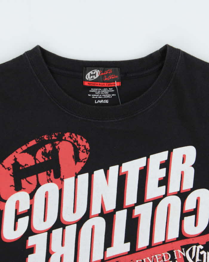 Vintage Y2K 00s Counter Culture Japan Heavyweight Crewneck T-Shirt - L
