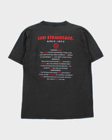 Vintage Y2K 00s Levis Japan Heavyweight Faded Black Crewneck T-Shirt - L
