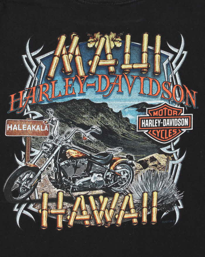 Vintage Harley Davidson Maui Hawaii Crewneck T-Shirt - L