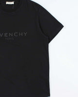 SS2020 Givenchy Rubber Logo Black Crewneck T-Shirt - M