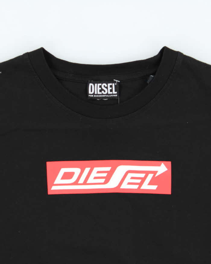 Vintage Diesel Box Logo Crewneck T-Shirt - L