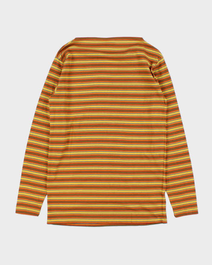 DSWT 1980s Benetton Stripe Long Sleeve T-shirt - M