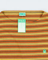 DSWT 1980s Benetton Stripe Long Sleeve T-shirt - M