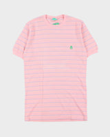 DSWT 1980s Benetton Stripe Thick Cotton T-shirt - L