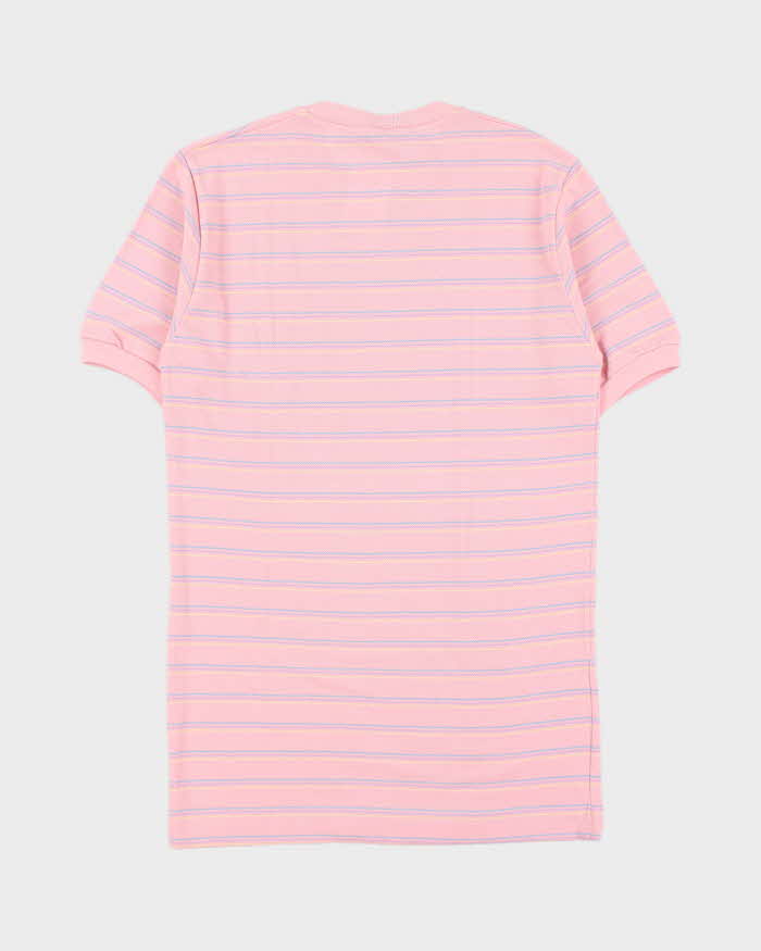 DSWT 1980s Benetton Stripe Thick Cotton T-shirt - L