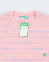 DSWT 1980s Benetton Stripe Thick Cotton T-shirt - L
