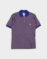 DSWT 1980s Benetton Stripe Polo Shirt - S