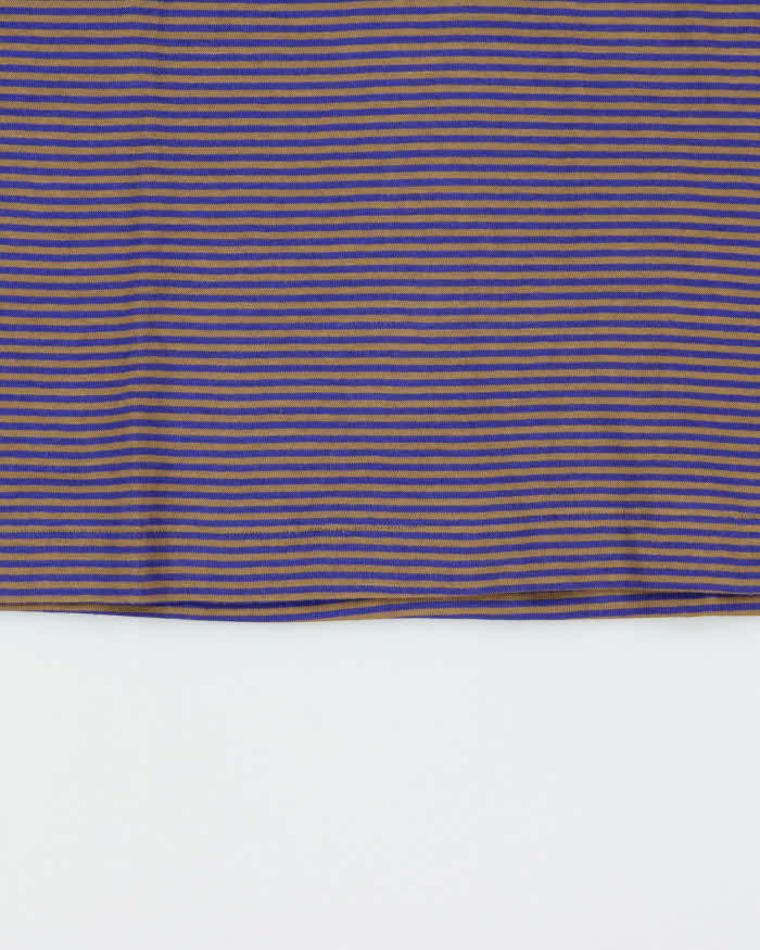 DSWT 1980s Benetton Stripe Polo Shirt - M