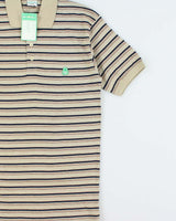 DSWT 1980s Benetton Stripe Polo Shirt - S