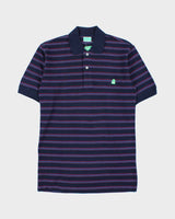 DSWT 1980s Benetton Stripe Polo Shirt - M