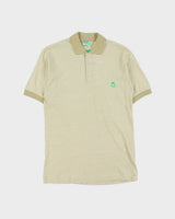DSWT 1980s Benetton Stripe Polo Shirt - S