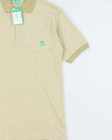 DSWT 1980s Benetton Stripe Polo Shirt - S