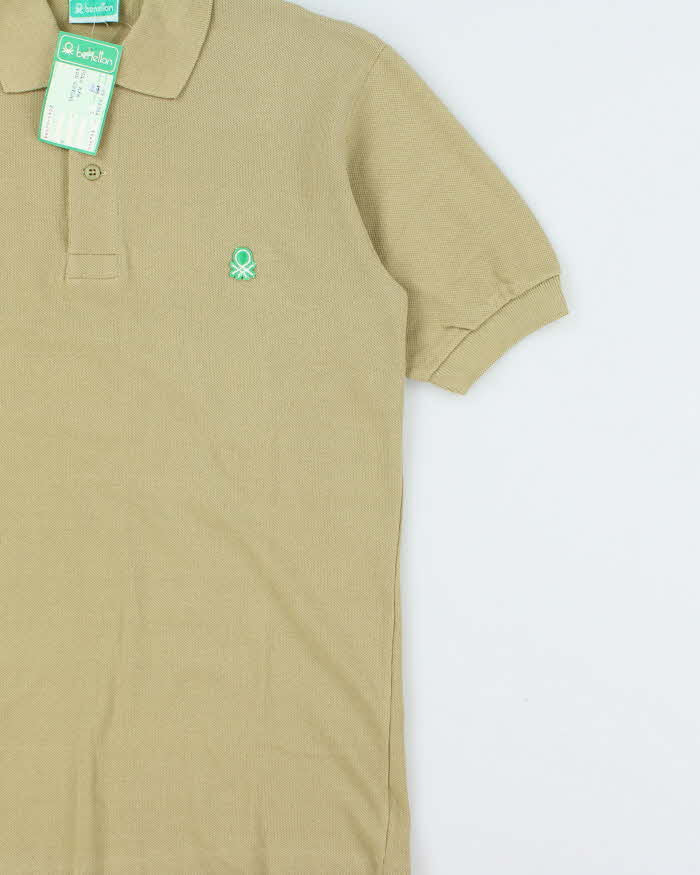DSWT 1980s Benetton Short Sleeve Polo Shirt - S