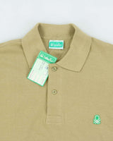 DSWT 1980s Benetton Short Sleeve Polo Shirt - S