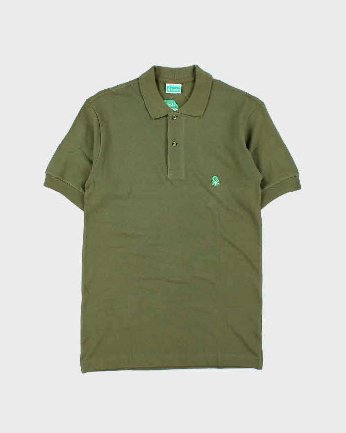 DSWT 1980s Benetton Short Sleeve Polo Shirt - S
