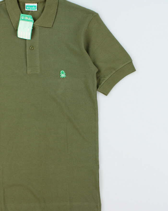 DSWT 1980s Benetton Short Sleeve Polo Shirt - S
