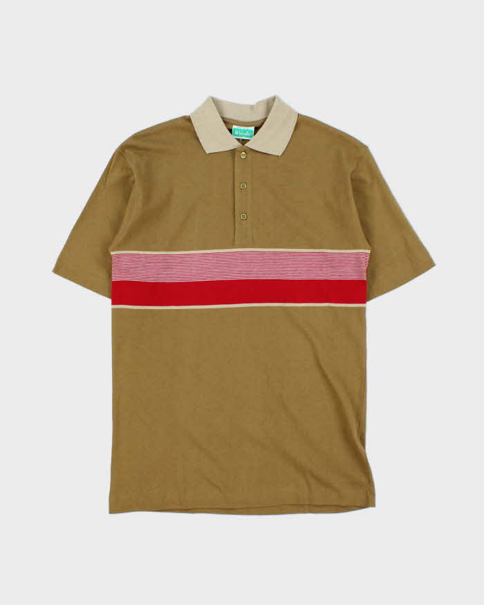DSWT 1980s Benetton Short Sleeve Polo Shirt - S