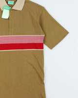 DSWT 1980s Benetton Short Sleeve Polo Shirt - S