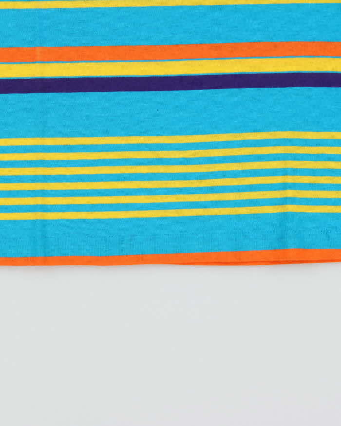 DSWT 1980s Benetton Stripe Polo Shirt - S