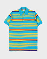 DSWT 1980s Benetton Stripe Polo Shirt - L