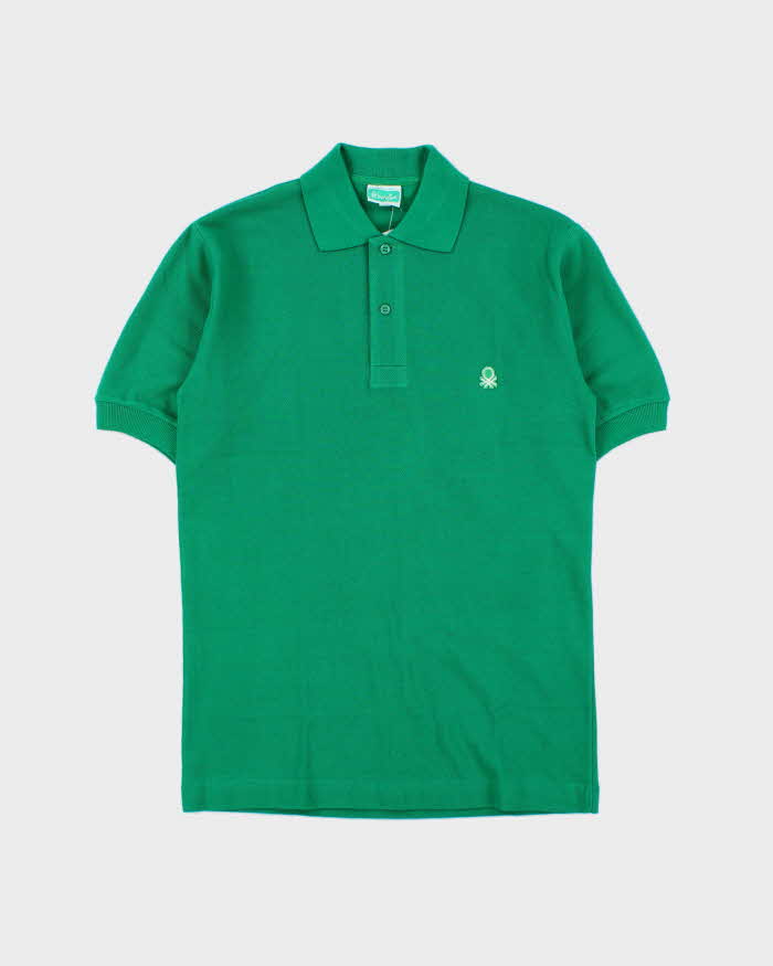 DSWT 1980s Benetton Short Sleeve Polo Shirt - S