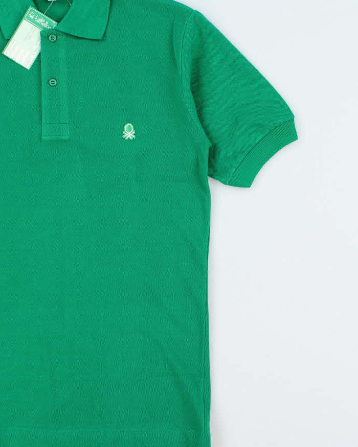 DSWT 1980s Benetton Short Sleeve Polo Shirt - S
