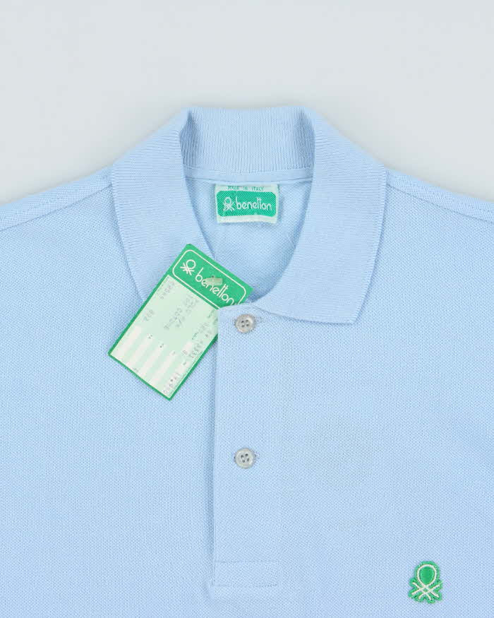 DSWT 1980s Benetton Short Sleeve Polo Shirt - S
