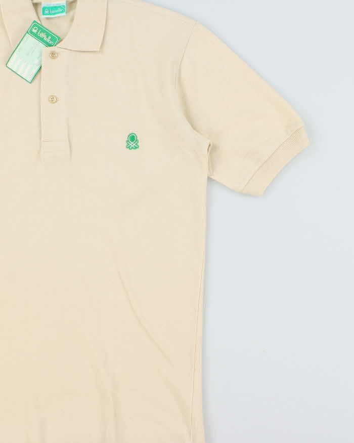 DSWT 1980s Benetton Short Sleeve Polo Shirt - S