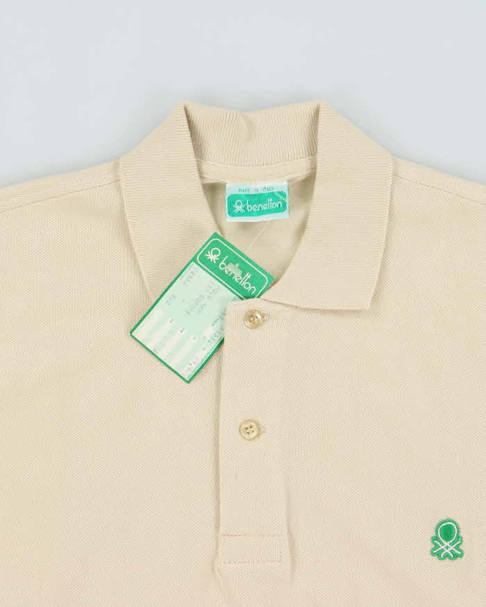 DSWT 1980s Benetton Short Sleeve Polo Shirt - S