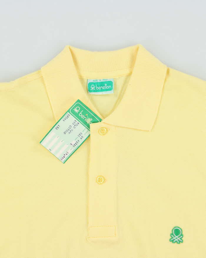 DSWT 1980s Benetton Short Sleeve Polo Shirt - S