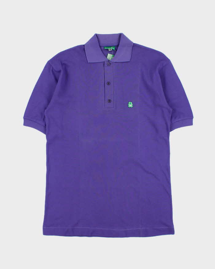 DSWT 1980s Benetton Short Sleeve Polo Shirt - M