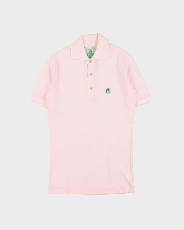 DSWT 1980s Benetton Short Sleeve Polo Shirt - S