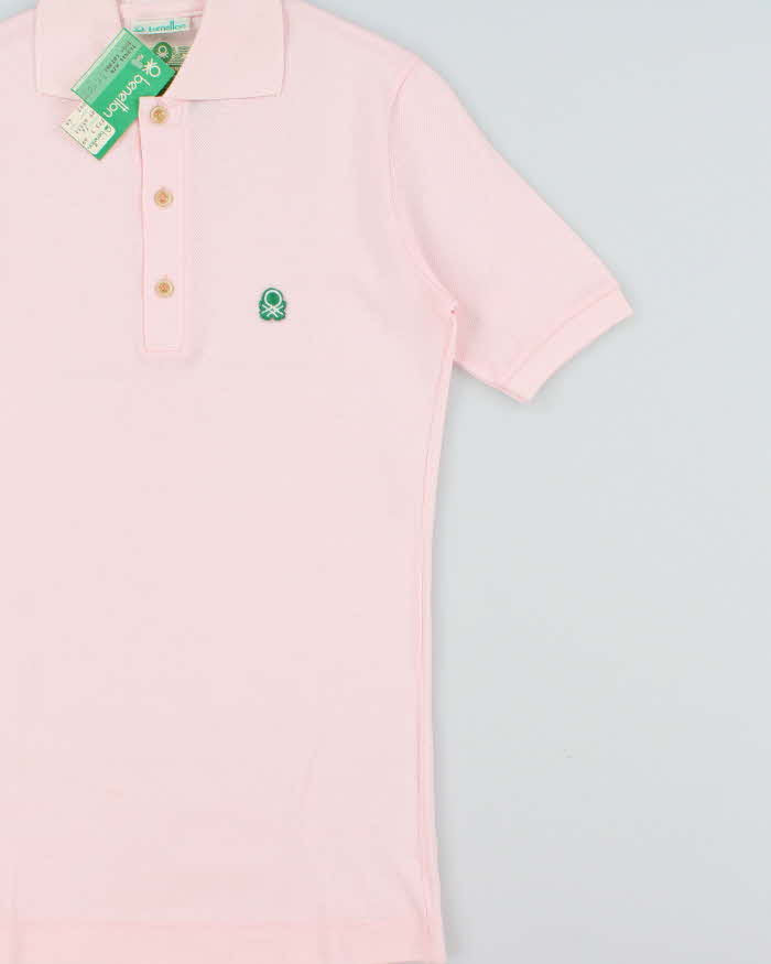 DSWT 1980s Benetton Short Sleeve Polo Shirt - S