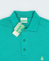 DSWT 1980s Benetton Short Sleeve Polo Shirt - S