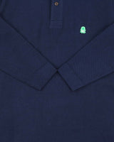 DSWT 1980s Benetton Long Sleeve Polo Shirt - S