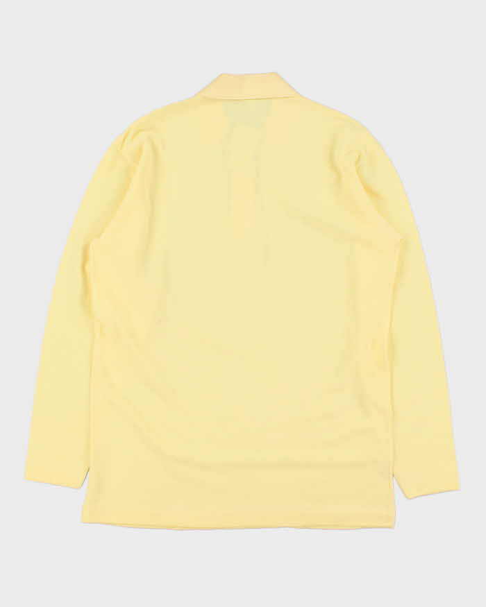 DSWT 1980s Benetton Long Sleeve Polo Shirt - XL