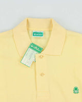 DSWT 1980s Benetton Long Sleeve Polo Shirt - XL