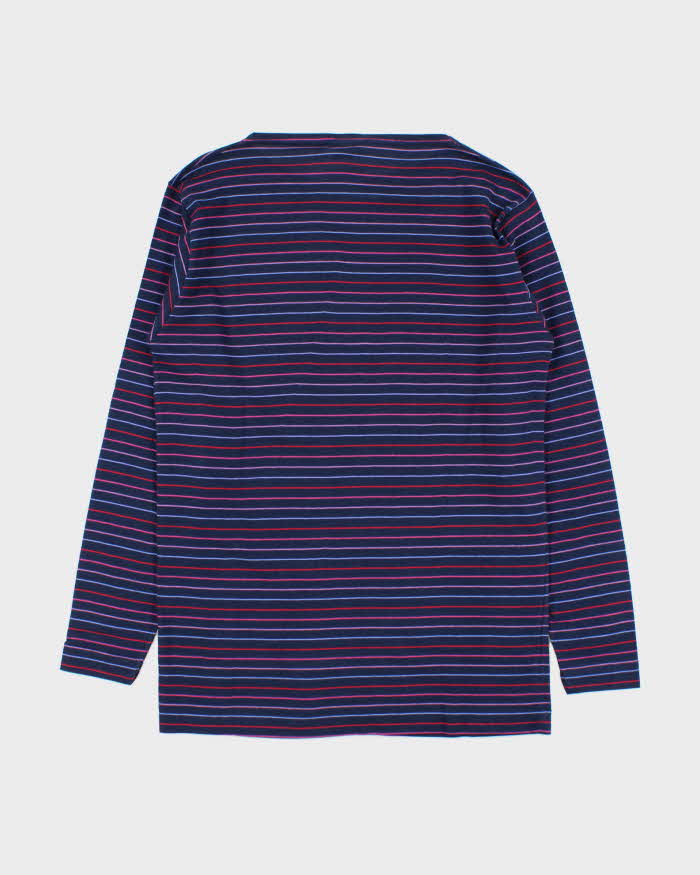 DSWT 1980s Benetton Stripe Long Sleeve T-shirt - M