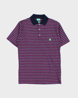 DSWT 1980s Benetton Stripe Polo Shirt - S