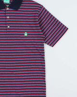 DSWT 1980s Benetton Stripe Polo Shirt - S