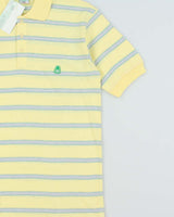 DSWT 1980s Benetton Stripe Polo Shirt - S