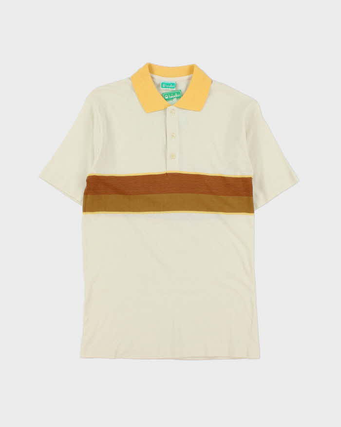 DSWT 1980s Benetton Stripe Polo Shirt - S