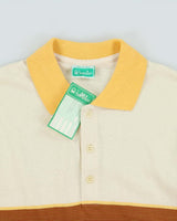 DSWT 1980s Benetton Stripe Polo Shirt - S
