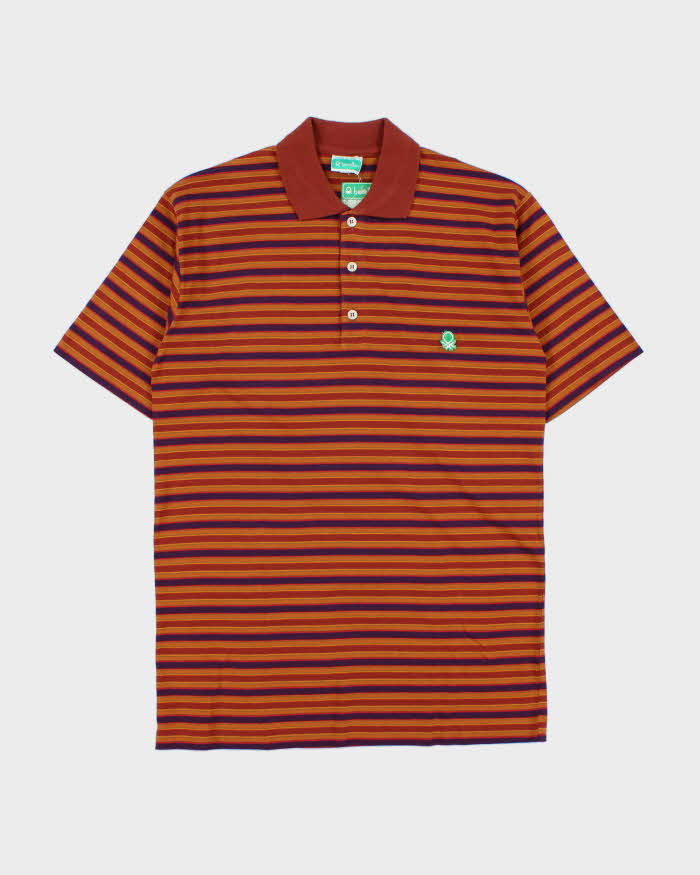 DSWT 1980s Benetton Stripe Polo Shirt - S